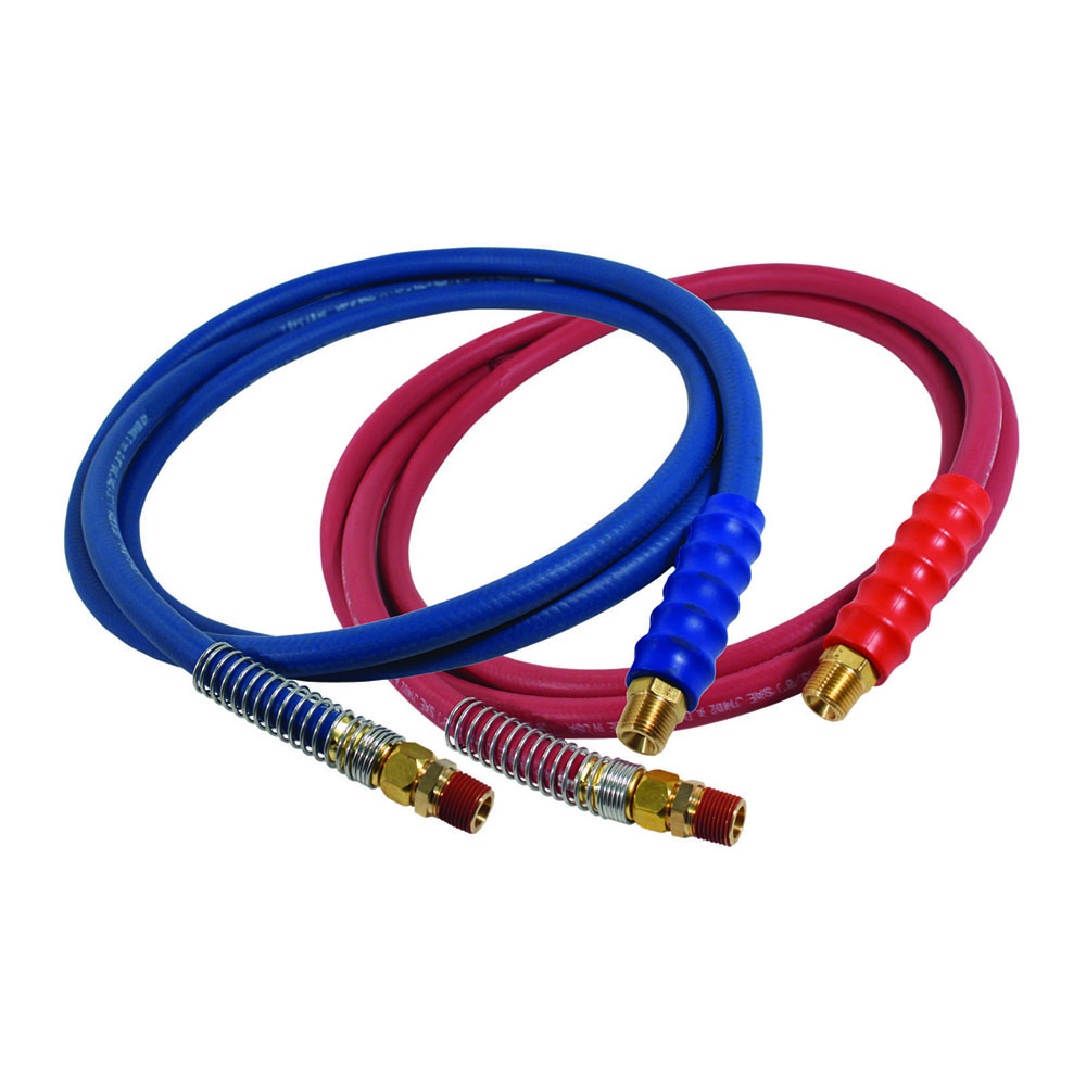 Red and Blue Rubber Air Lines
